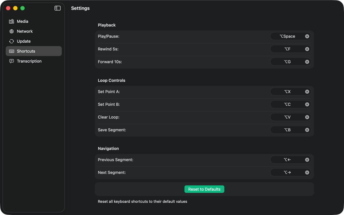 键盘快捷键操作